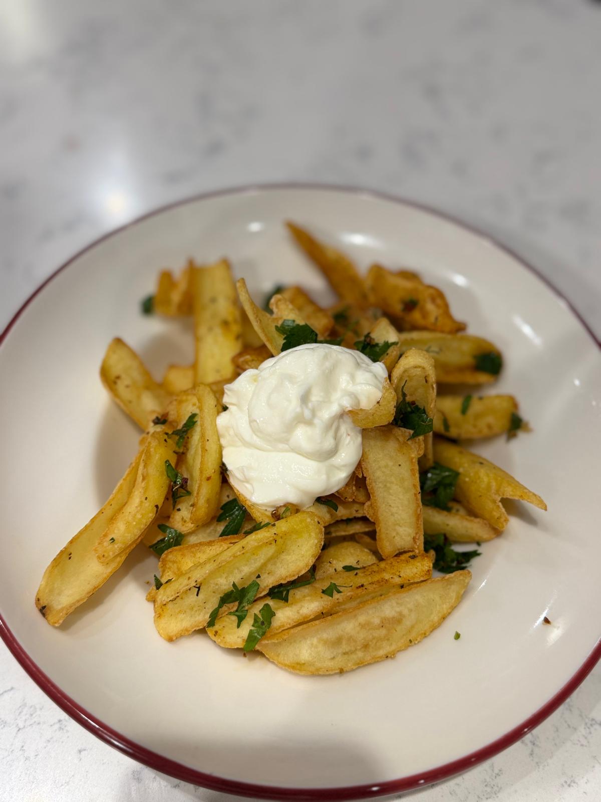 Kaşık Patates Cips w Sarımsak